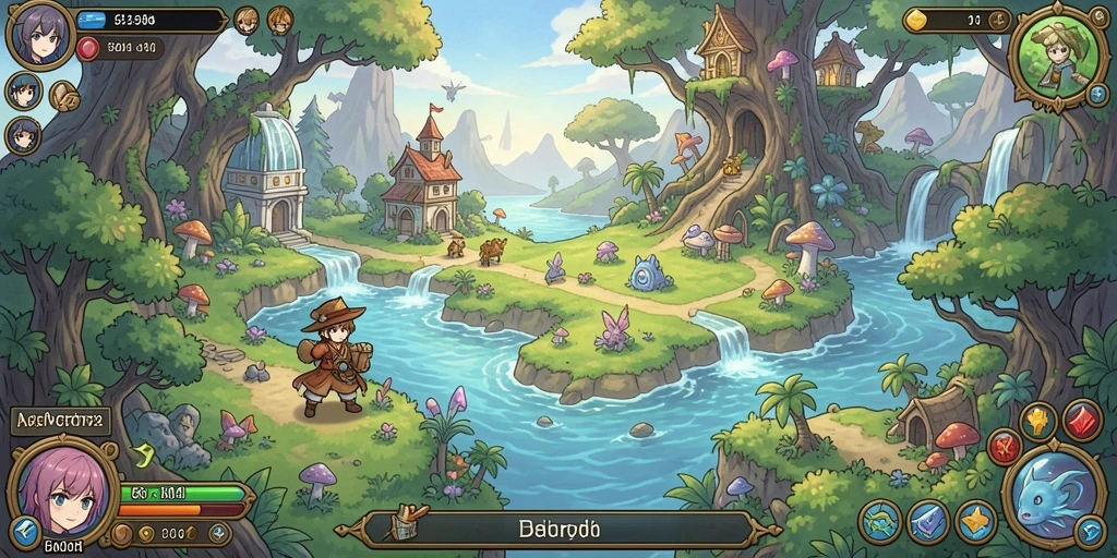 Screenshot menunjukkan level baru yang menantang.