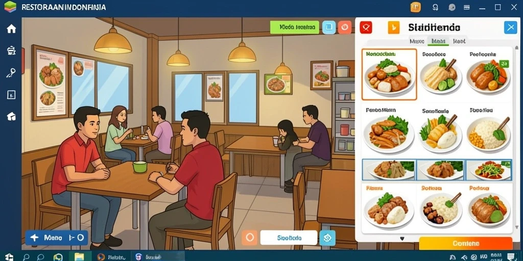 Screenshot memperlihatkan grafis permainan yang memukau.